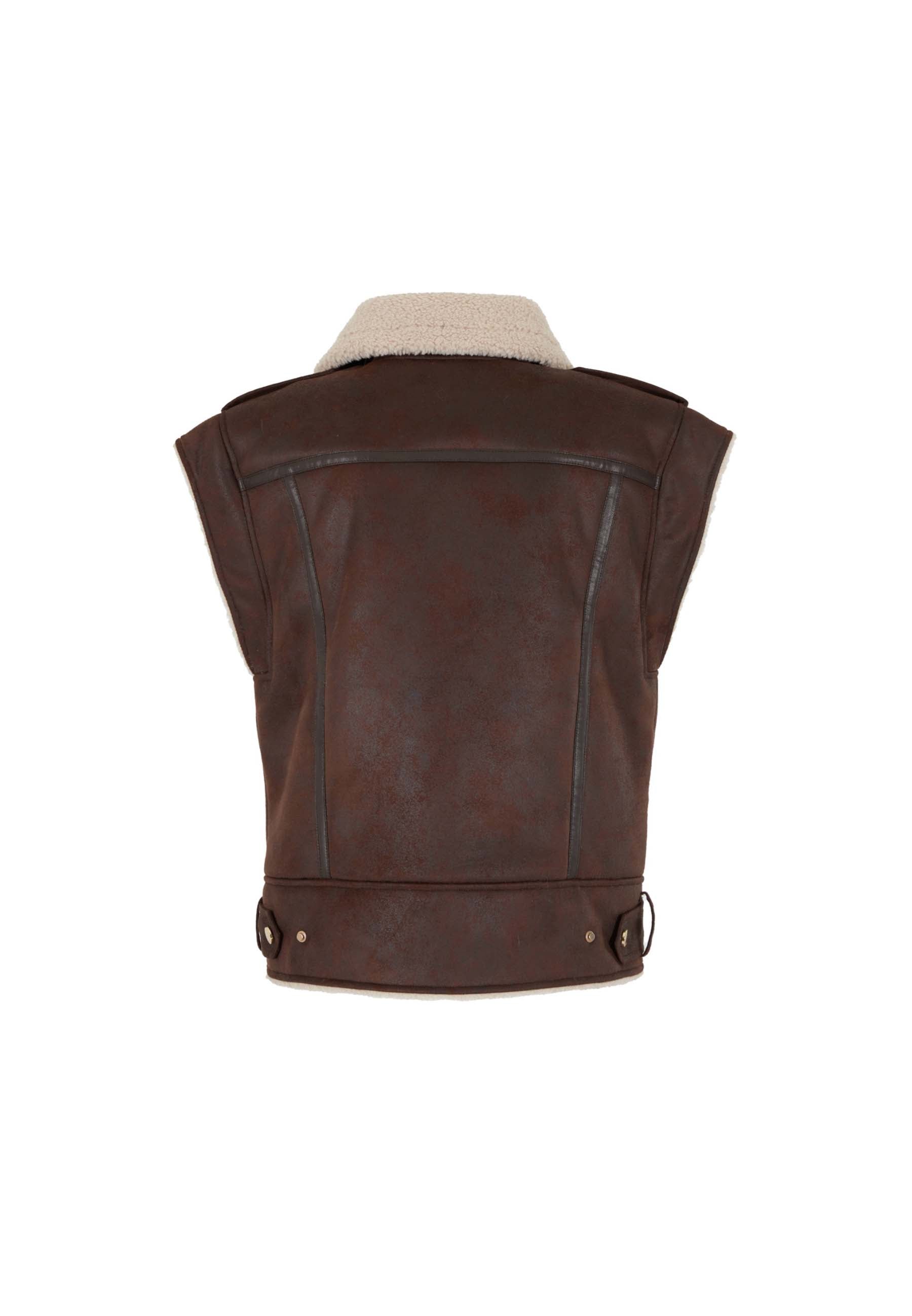 Gilet Marrone Yes-zee