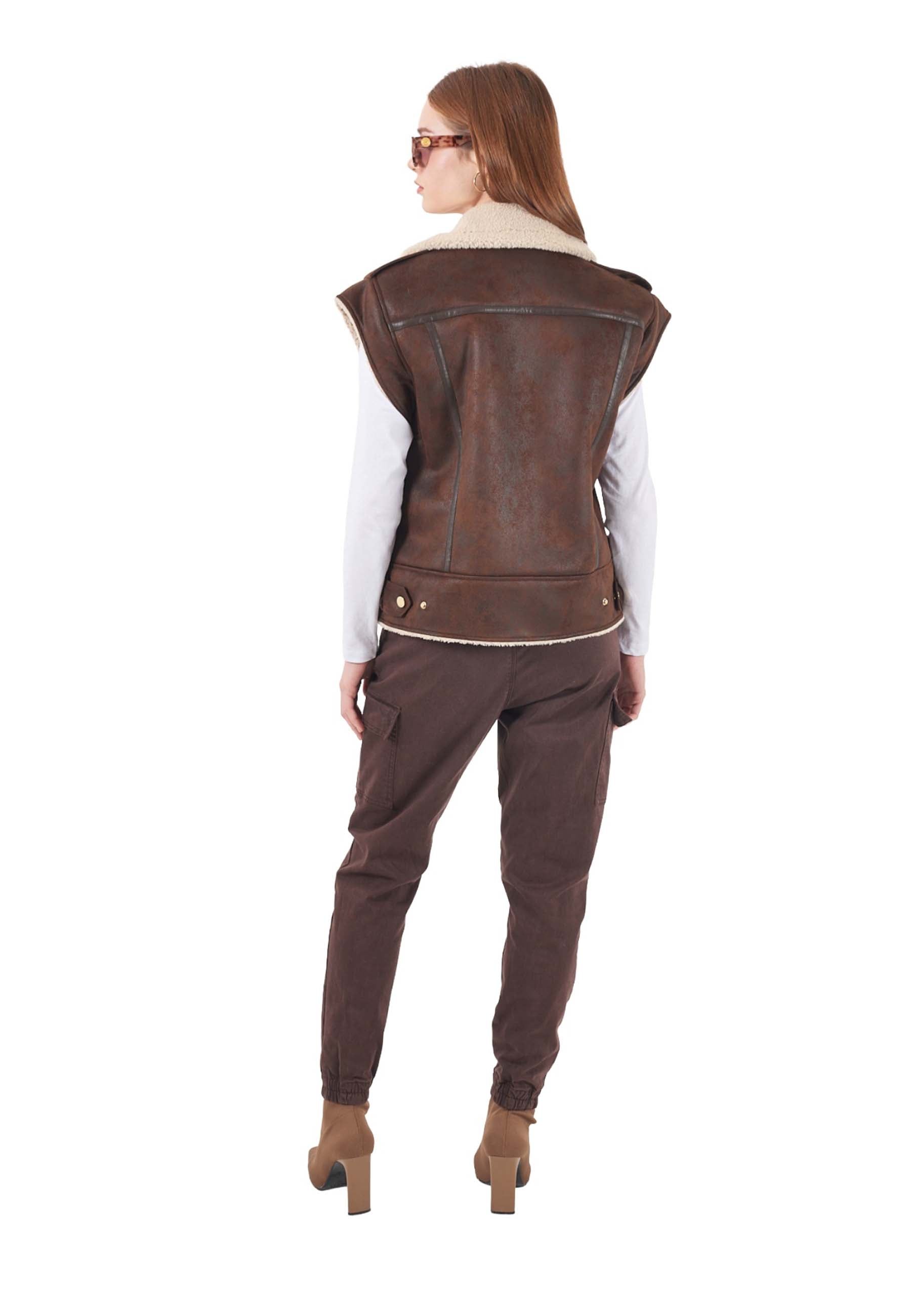 Gilet Marrone Yes-zee