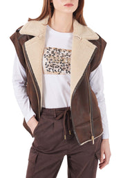 Gilet Marrone Yes-zee