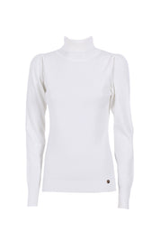 Maglia a collo alto Bianco Yes-zee