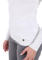 Maglia a collo alto Bianco Yes-zee