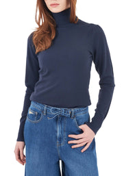 Maglia a collo alto Blu Yes-zee