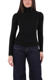 Maglia a collo alto Nero Yes-zee