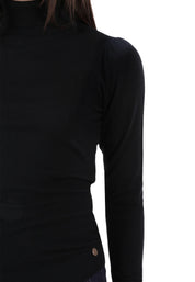 Maglia a collo alto Nero Yes-zee