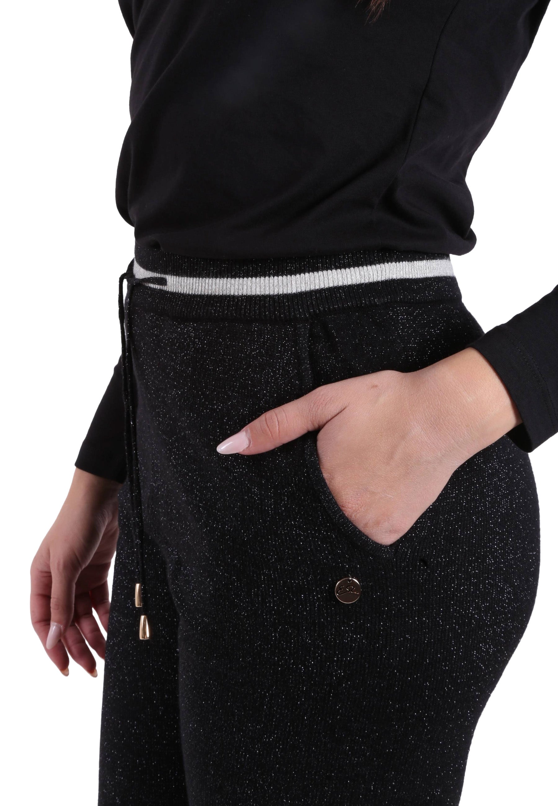 Pantaloni sportivi Nero Argento Yes-zee