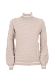 Maglia a collo alto Beige Yes-zee