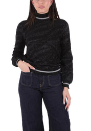 Maglia a collo alto Nero Yes-zee