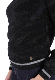 Maglia a collo alto Nero Yes-zee