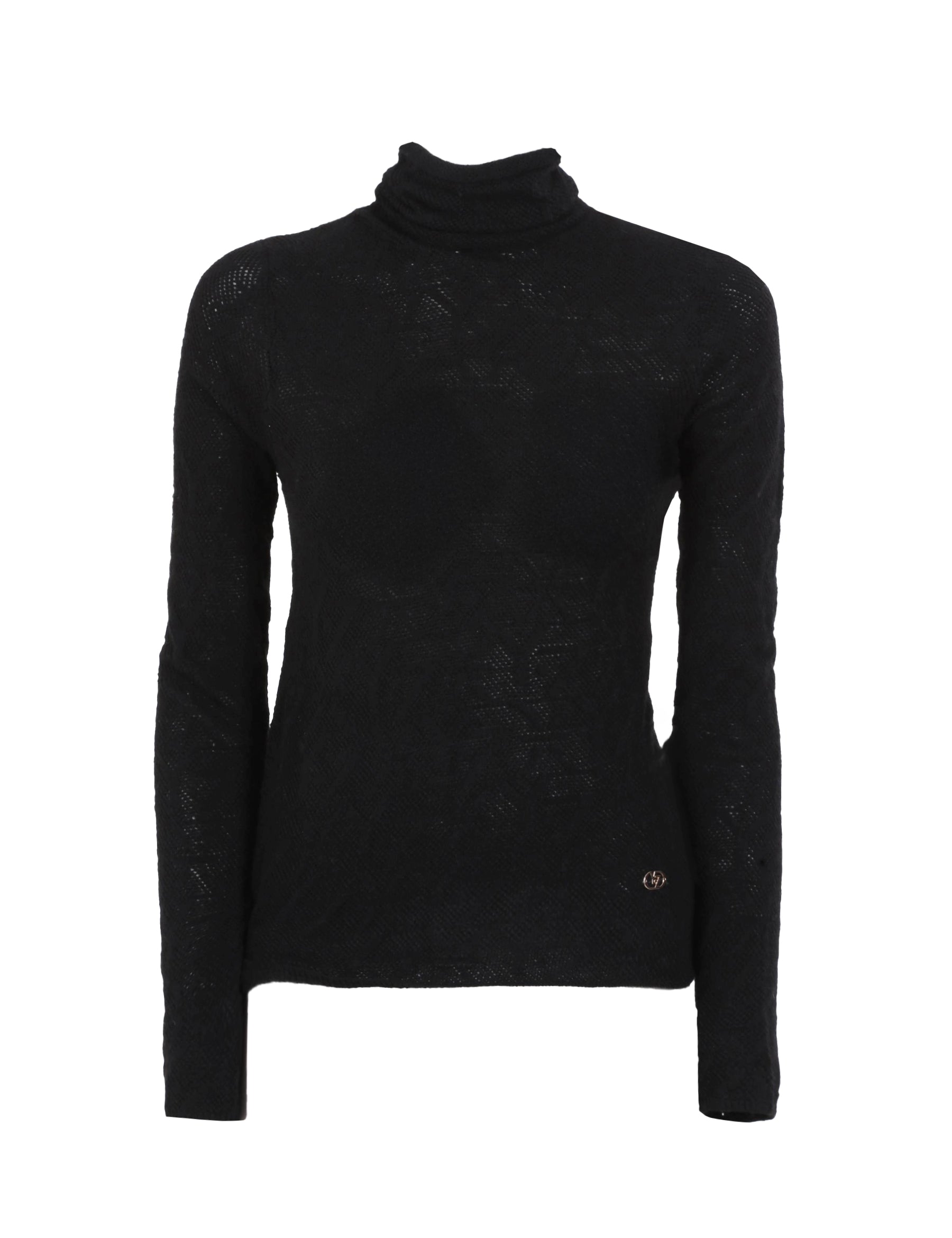 Maglia a collo alto Nero Yes-zee