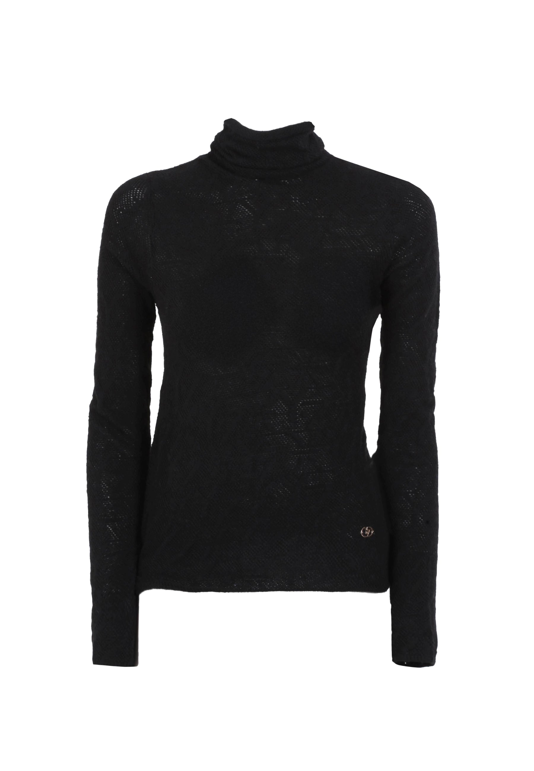 Maglia a collo alto Nero Yes-zee