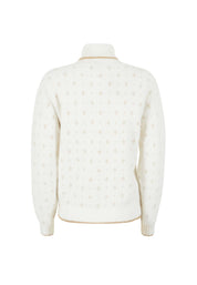 Maglia a collo alto Bianco Yes-zee