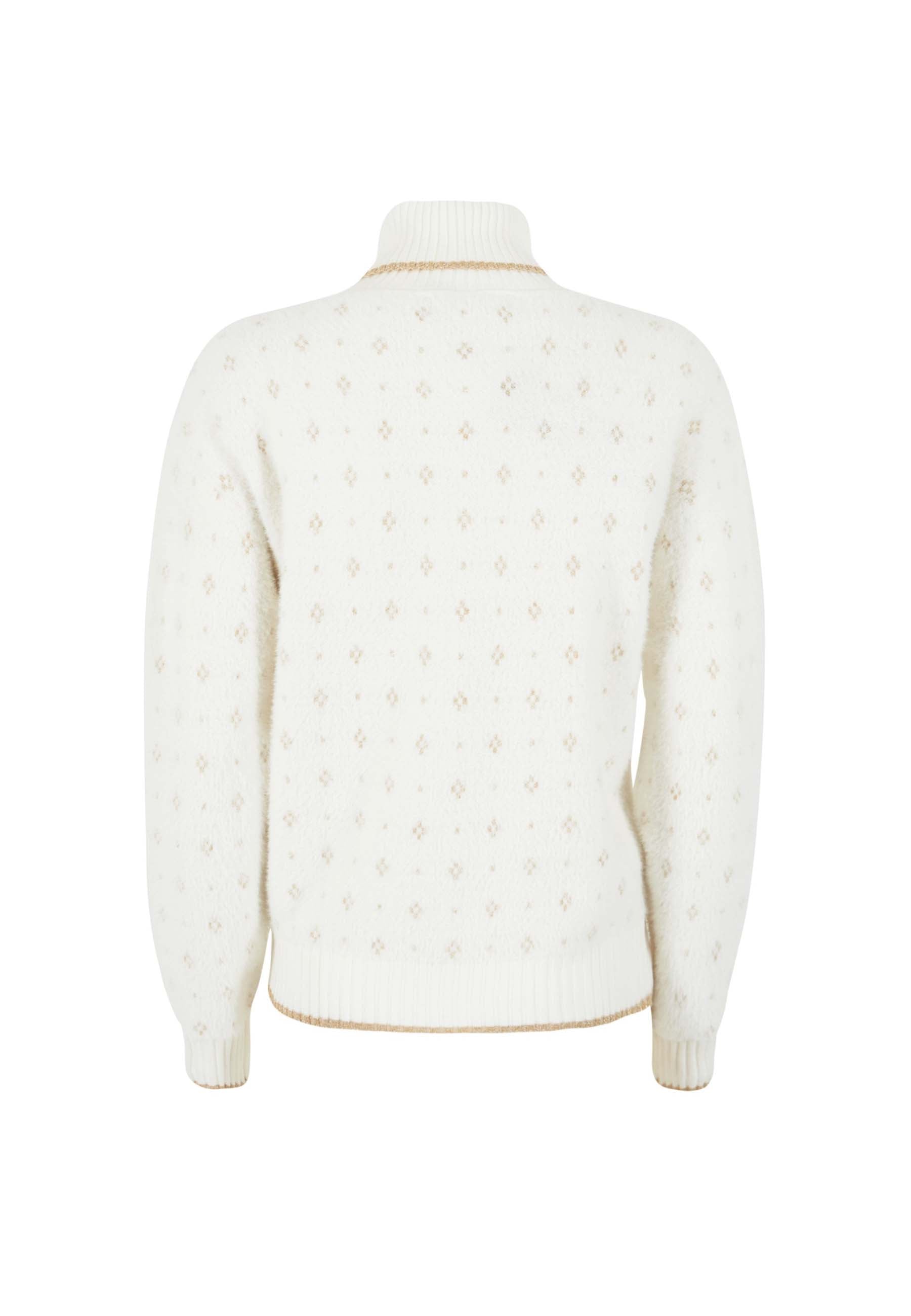 Maglia a collo alto Bianco Yes-zee