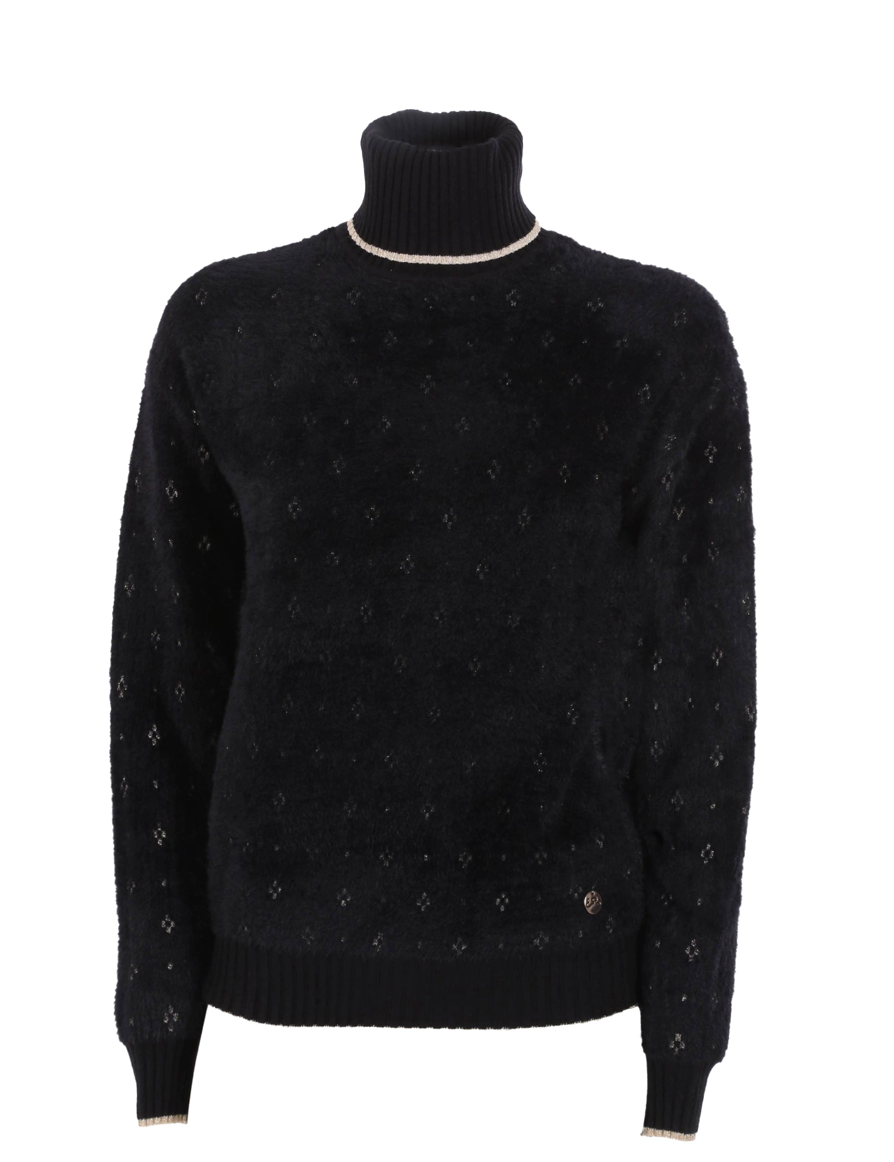 Maglia a collo alto Nero Yes-zee