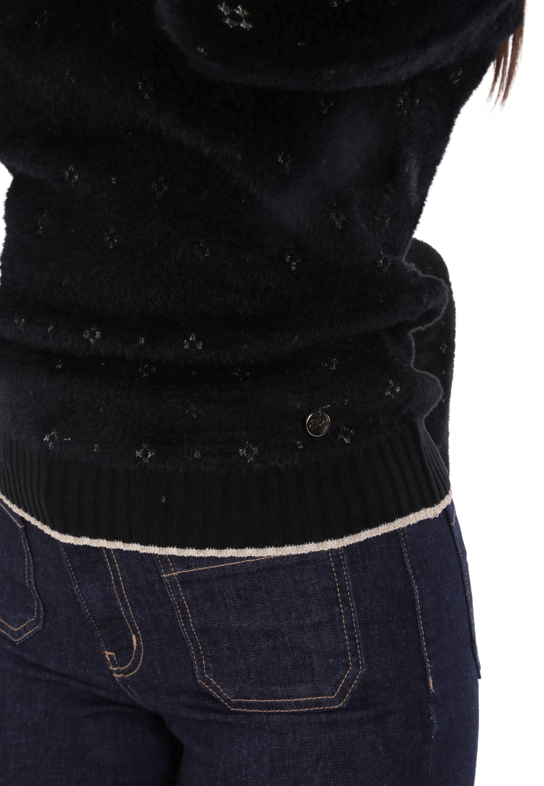 Maglia a collo alto Nero Yes-zee