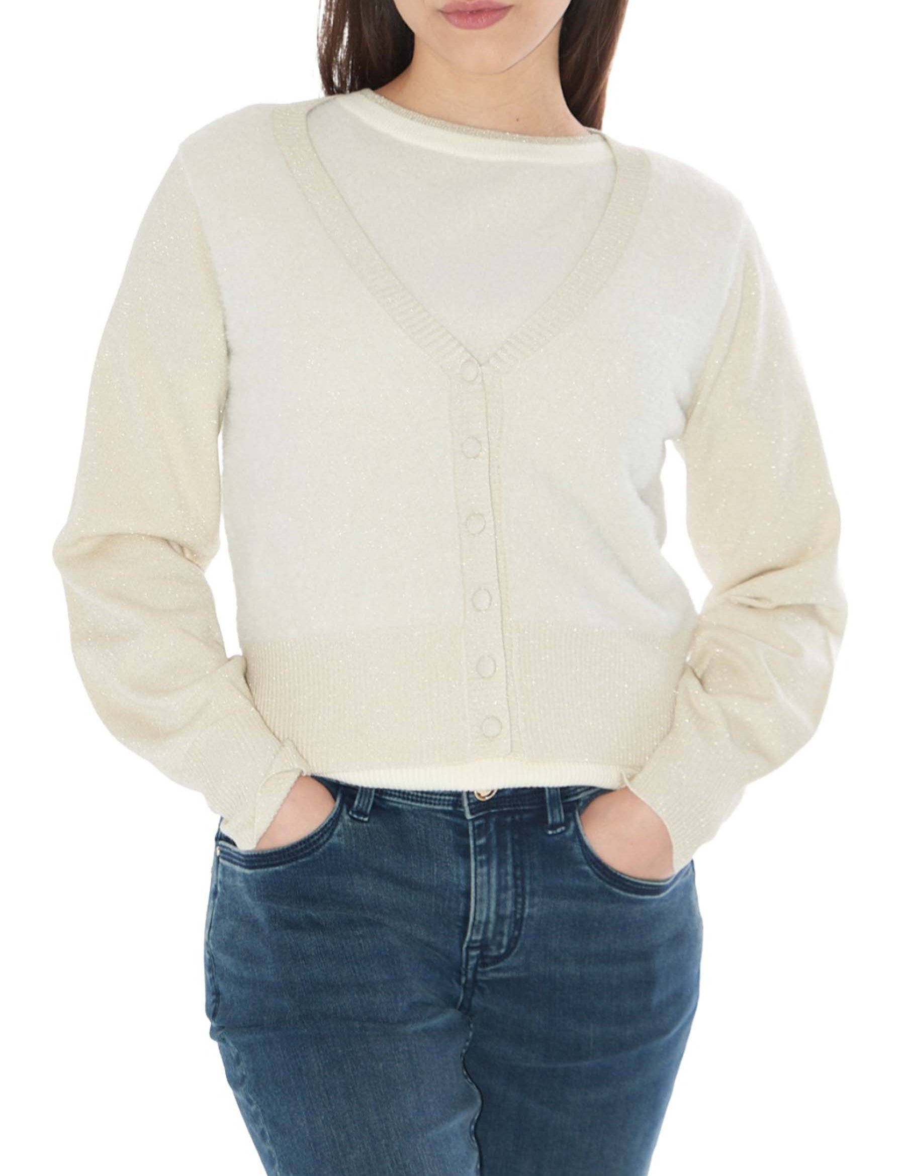 Cardigan Bianco Yes-zee
