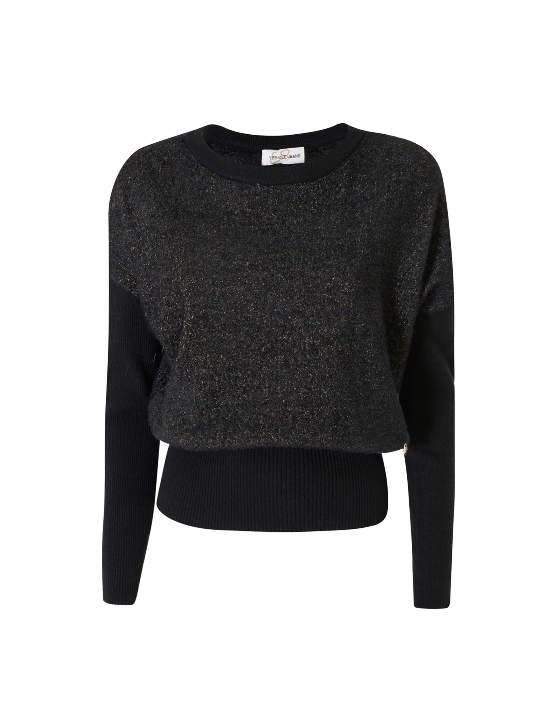 Maglioncini Nero Dorato Yes-zee