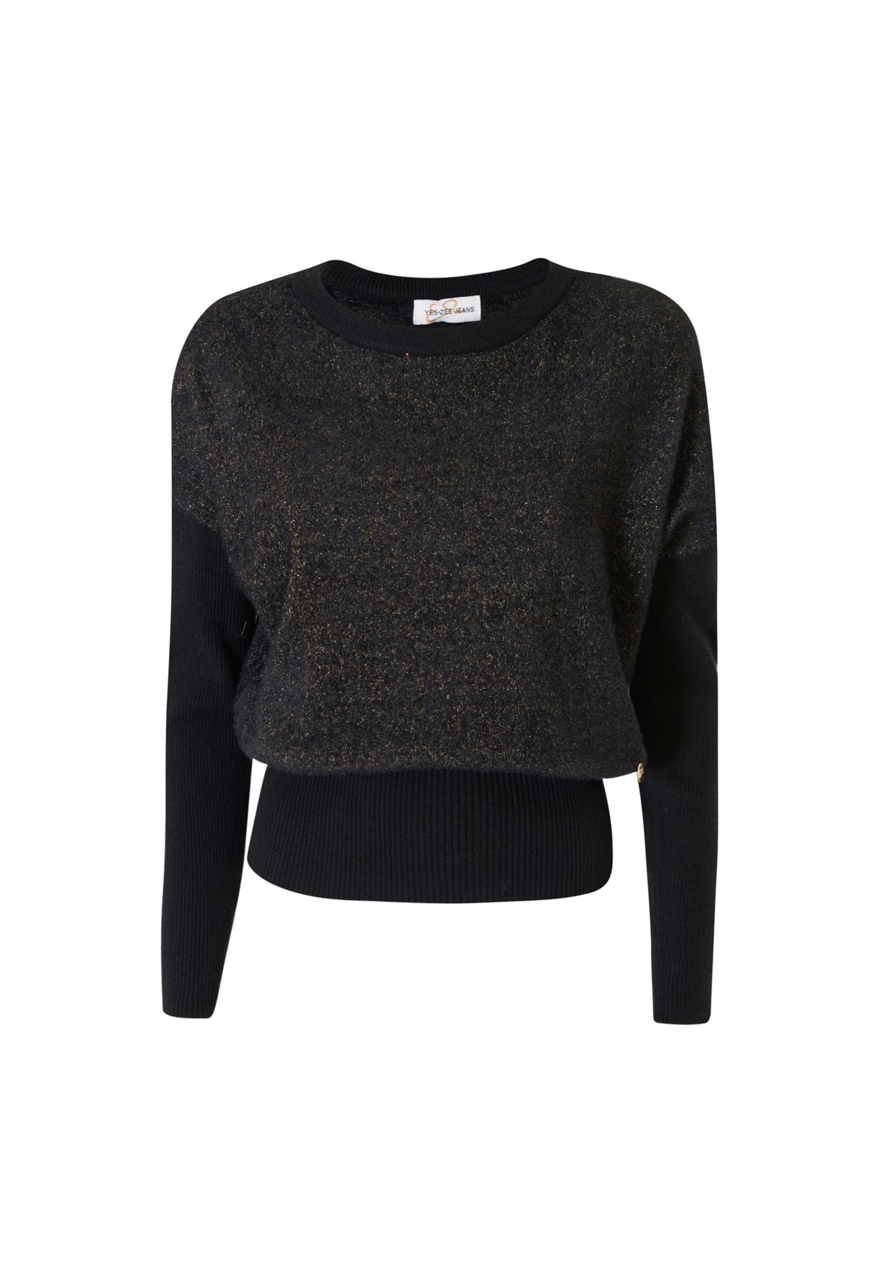 Maglioncini Nero Dorato Yes-zee