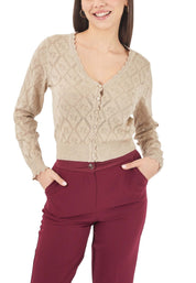 Cardigan Beige Yes-zee