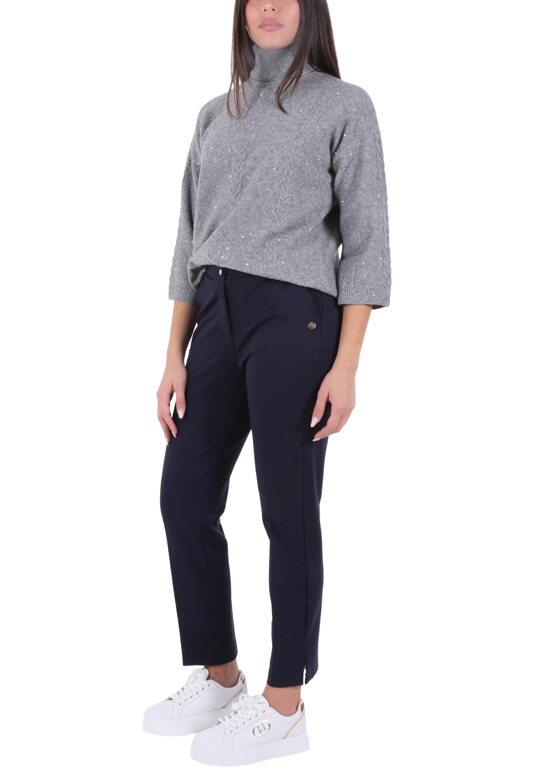 Pantaloni Blu Yes-zee