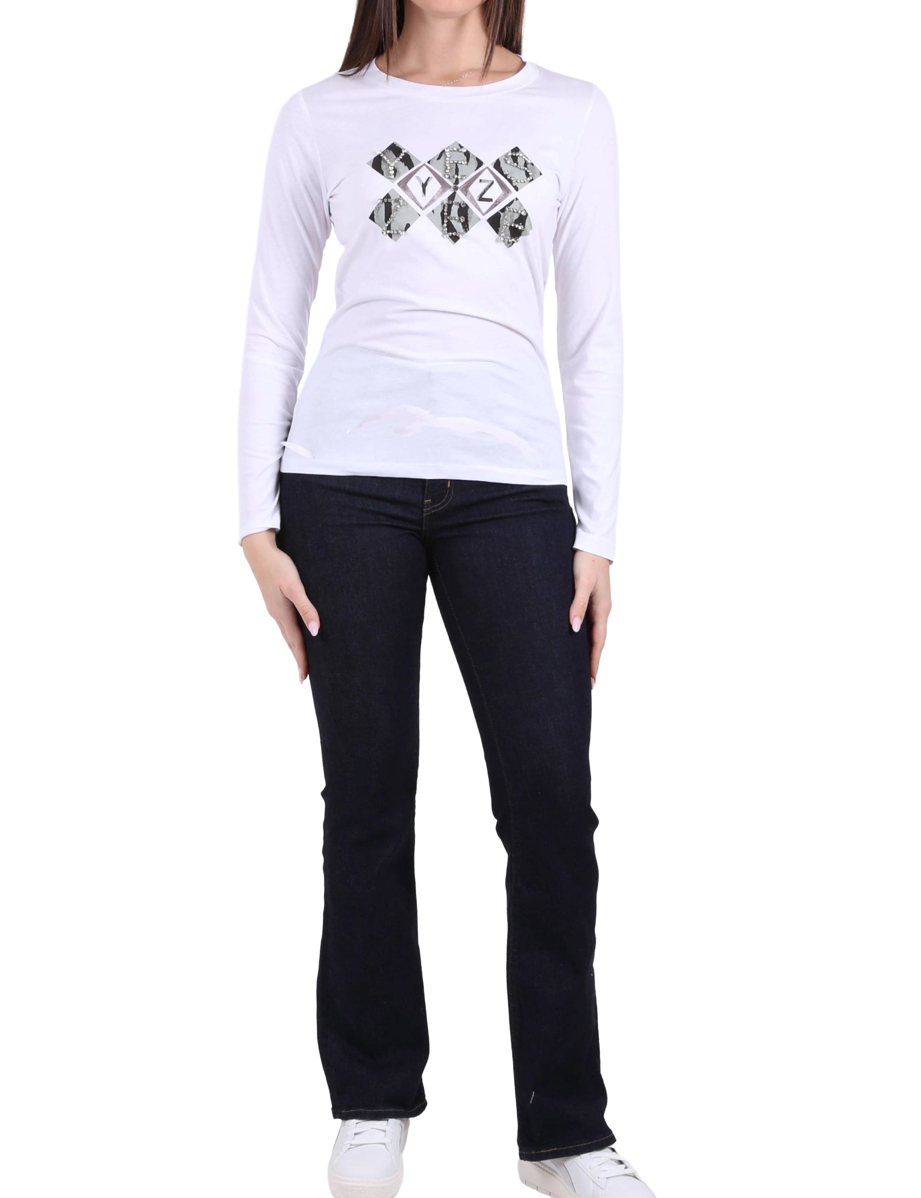 T-shirt Bianco Yes-zee