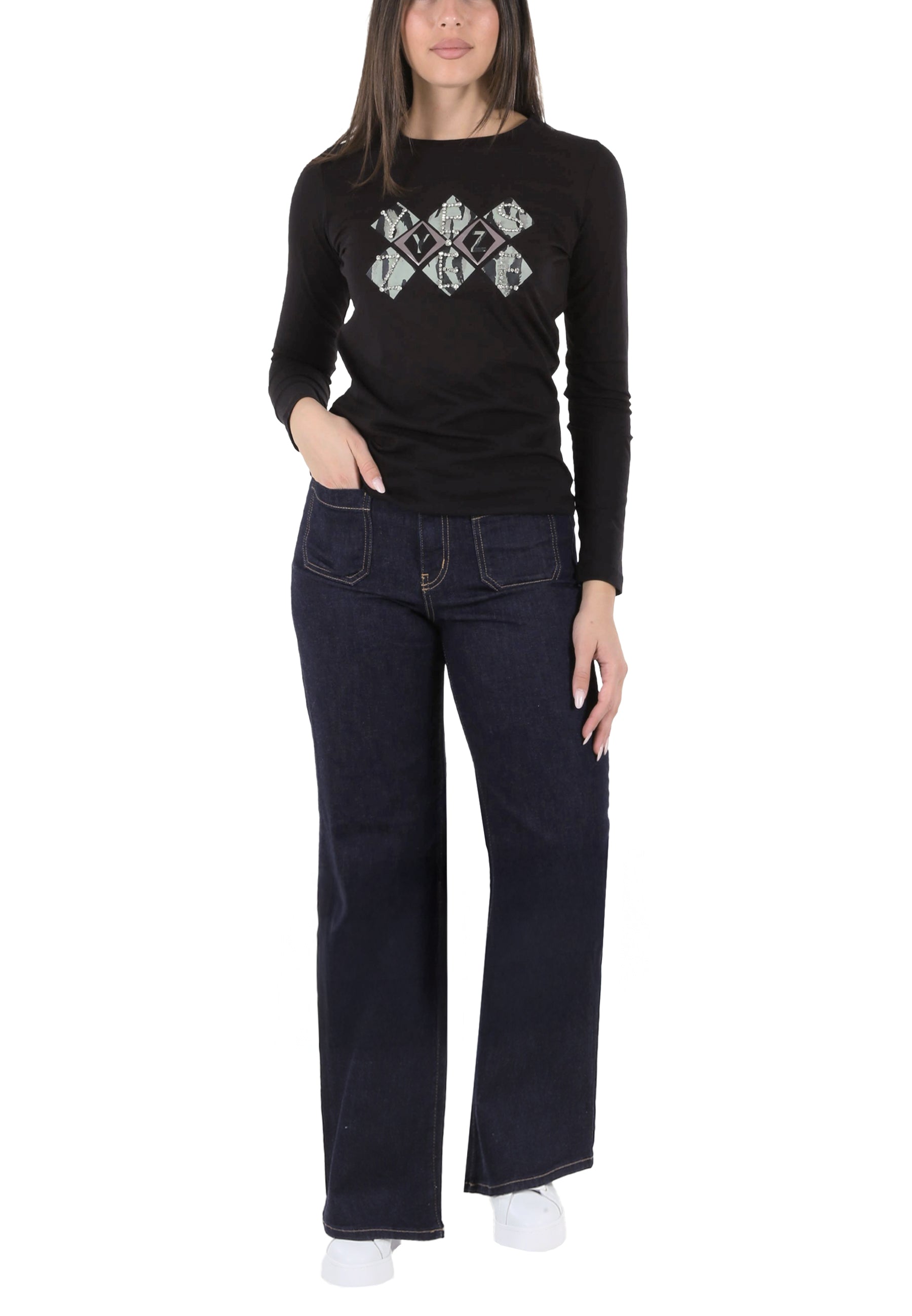 T-shirt Nero Yes-zee