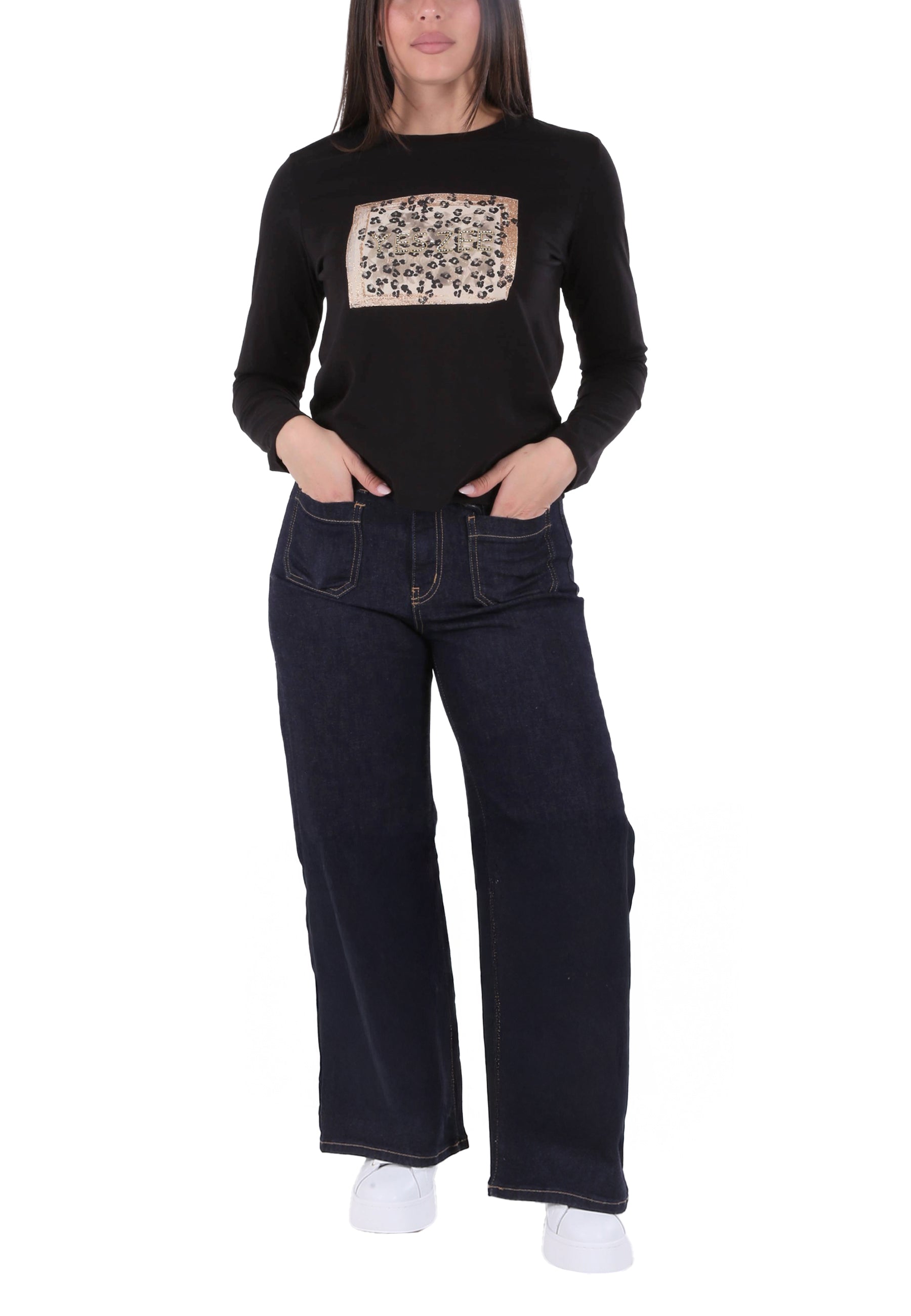 T-shirt Nero Yes-zee