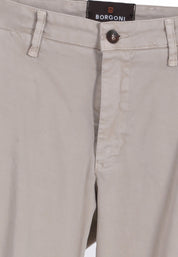 Pantaloni Beige Chiaro Borgoni Milano