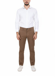 Pantaloni Marrone Borgoni Milano