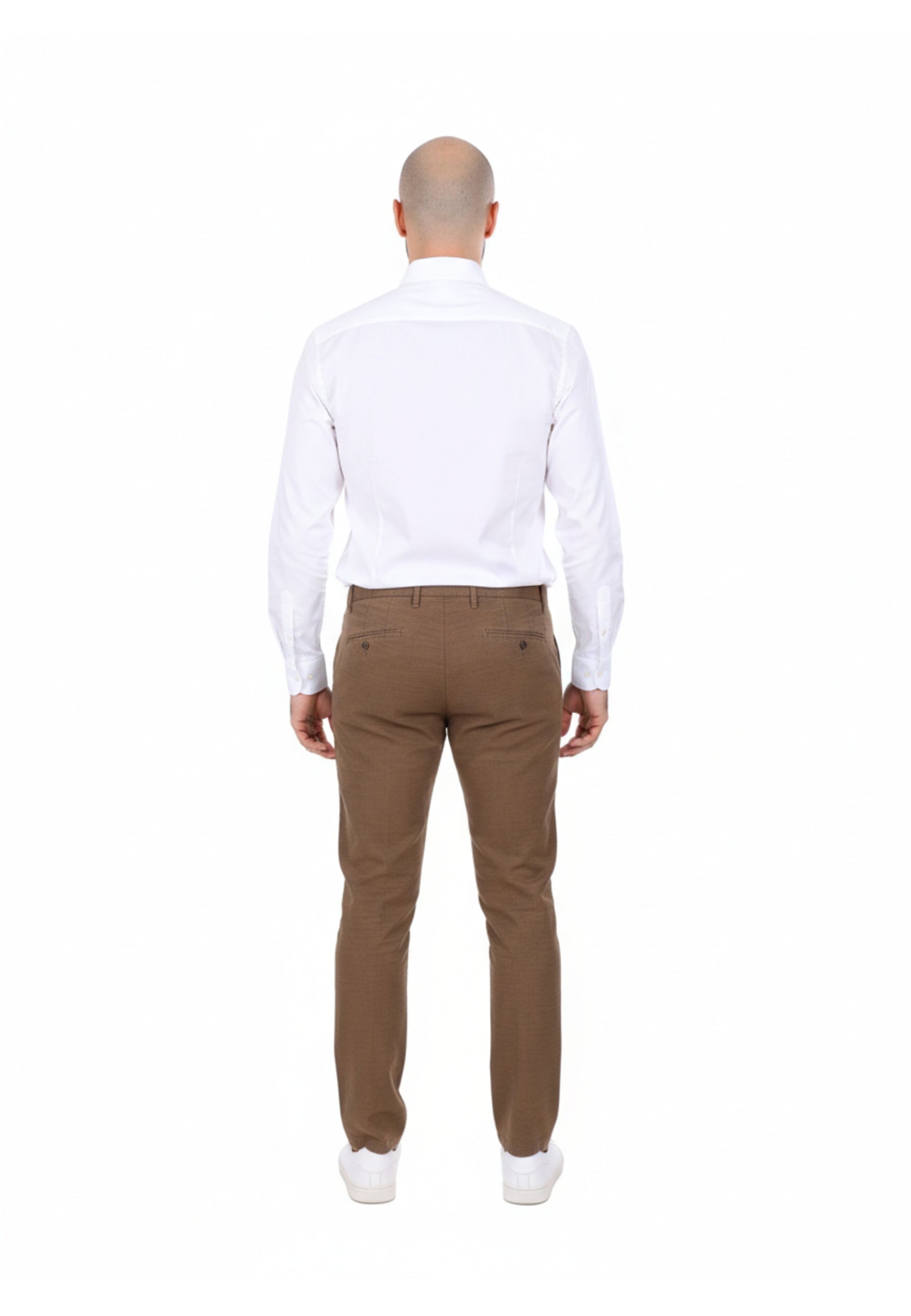 Pantaloni Marrone Borgoni Milano