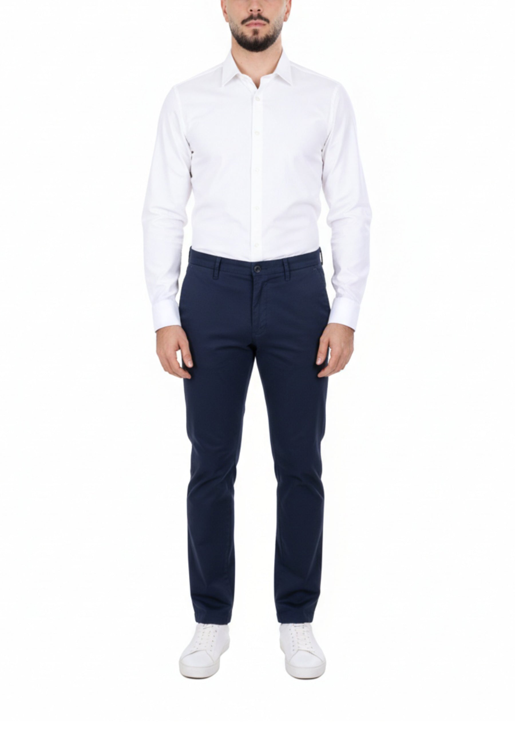Pantaloni Blu Borgoni Milano