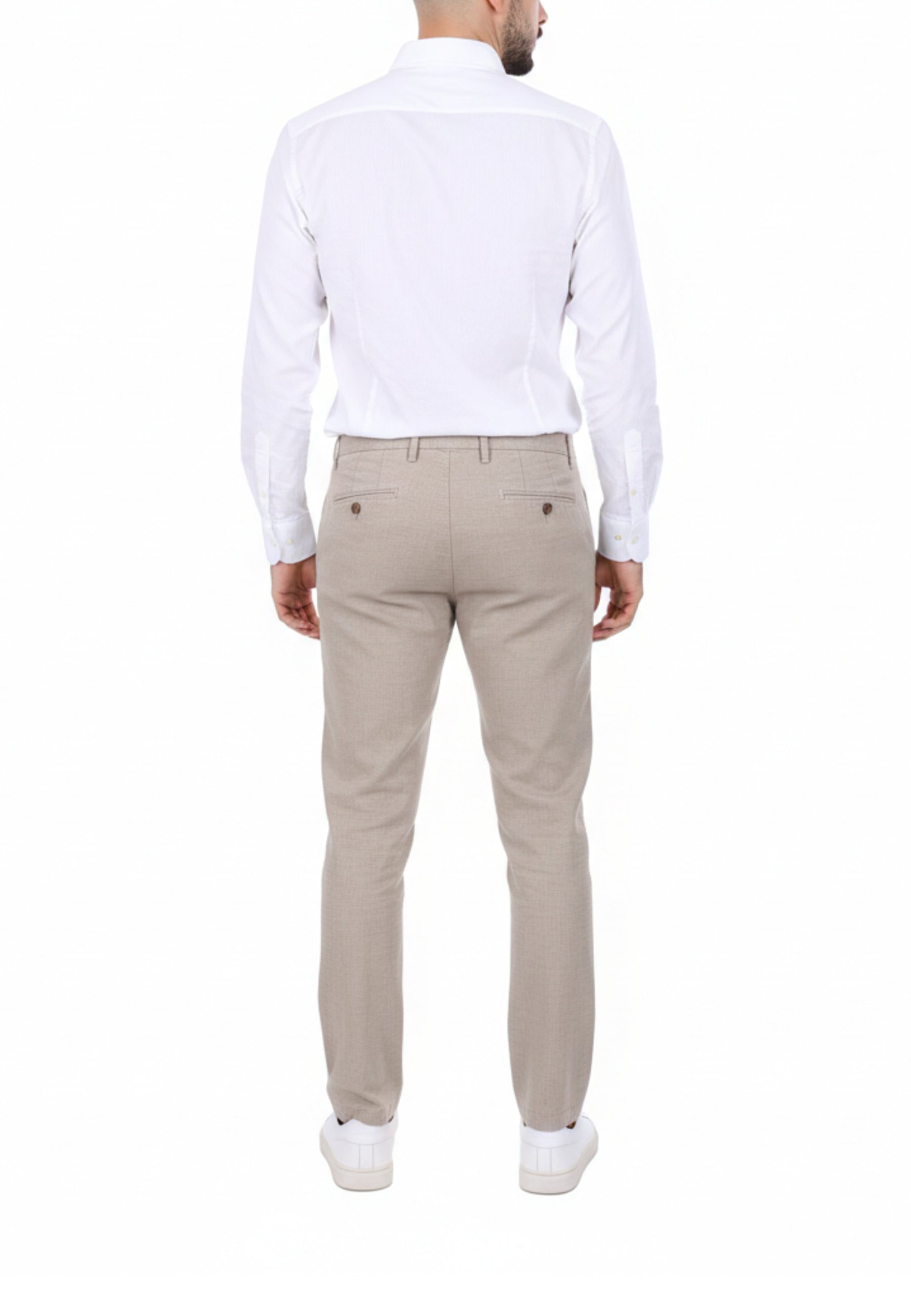 Pantaloni Beige Borgoni Milano