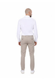 Pantaloni Beige Borgoni Milano