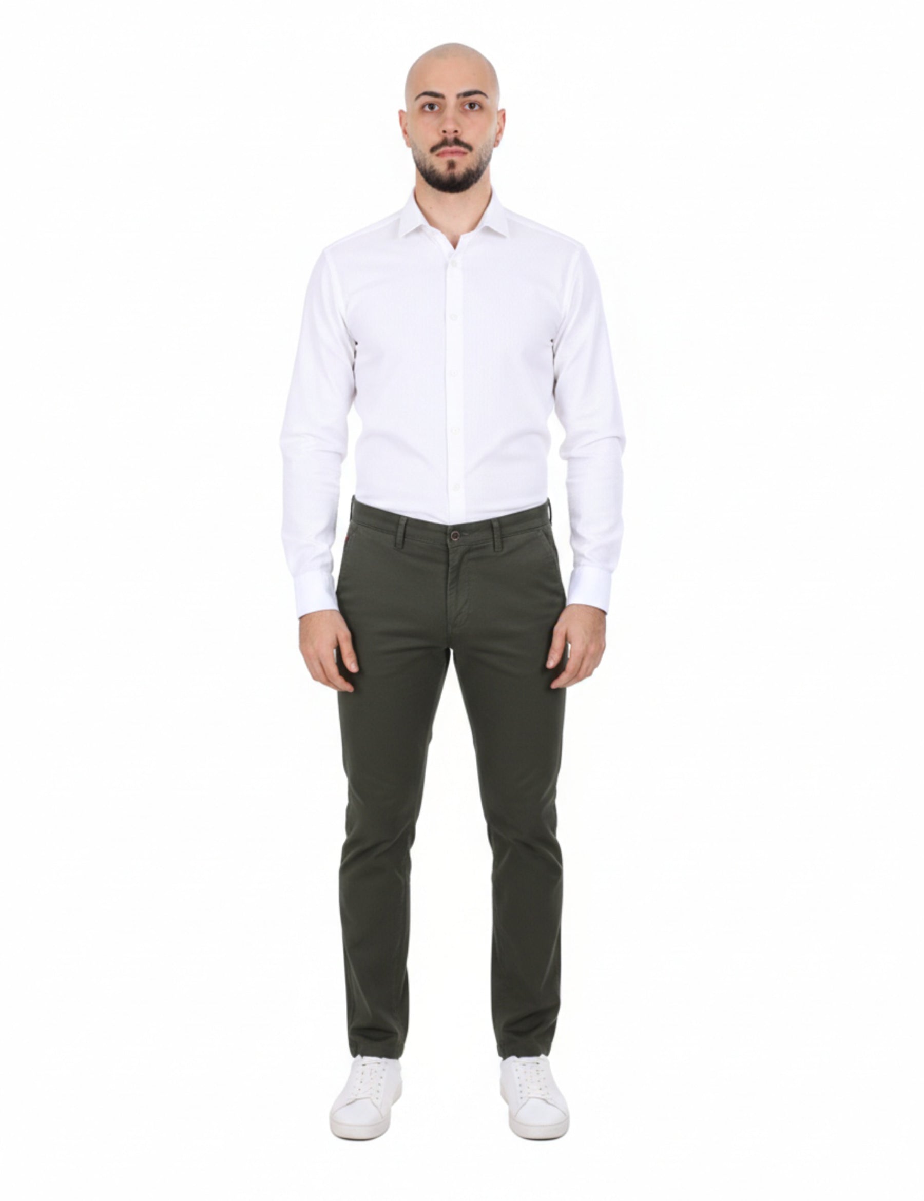 Pantaloni Verde Borgoni Milano