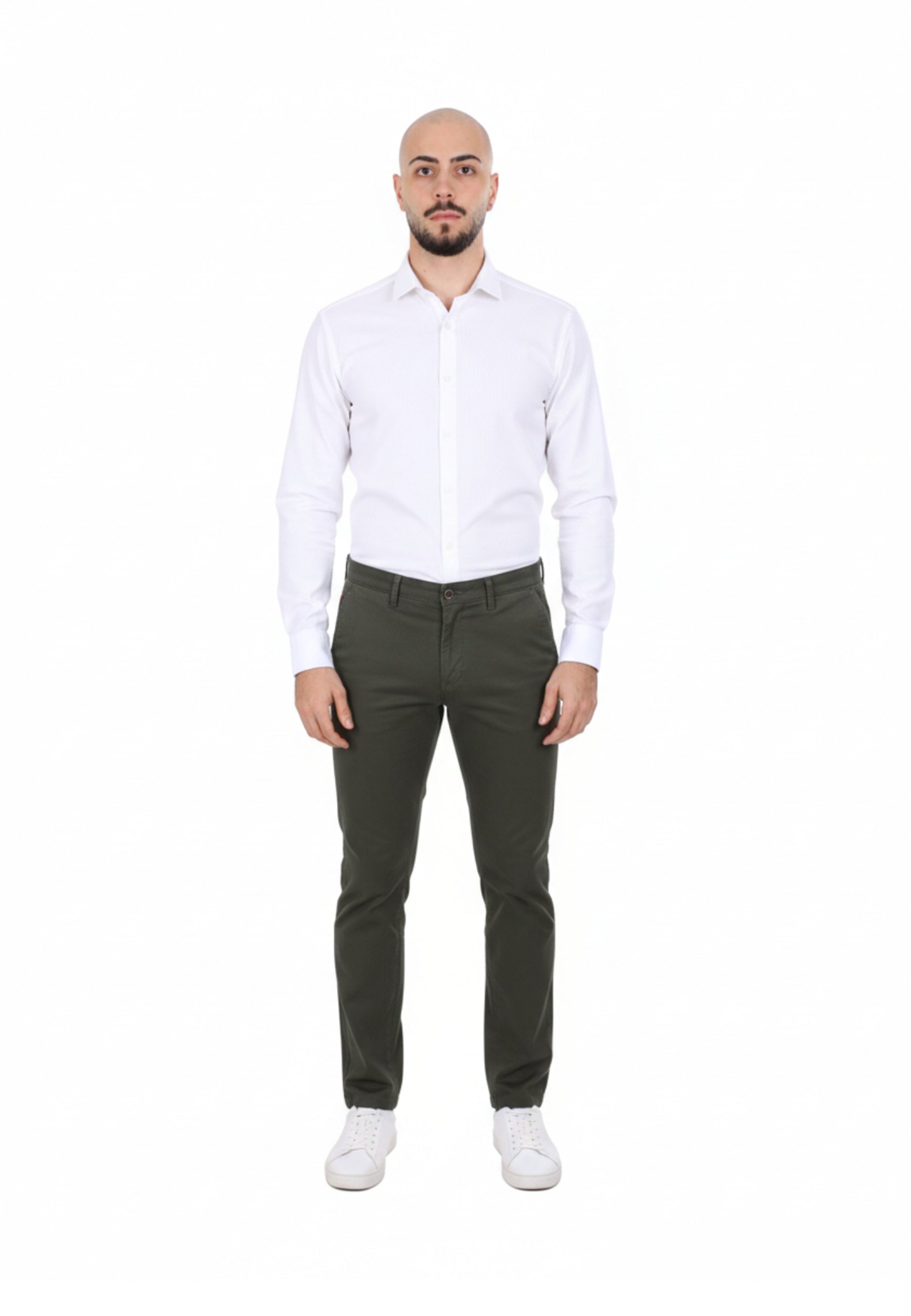 Pantaloni Verde Borgoni Milano