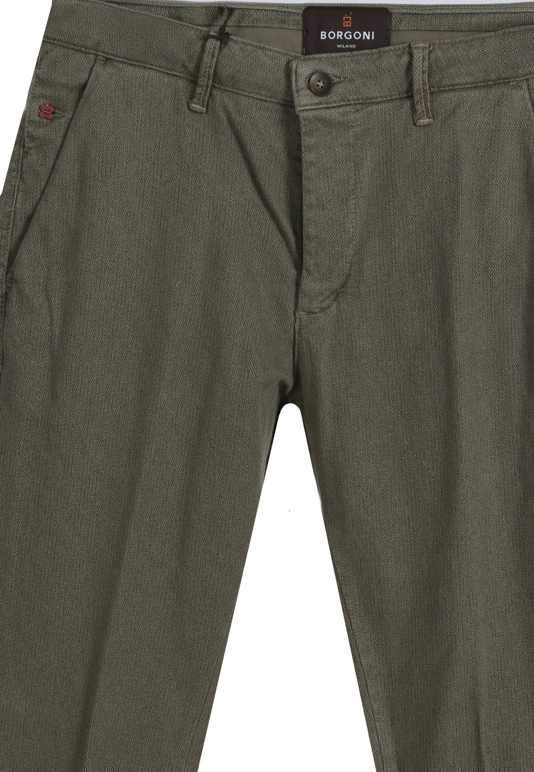 Pantaloni Verde Chiaro Borgoni Milano
