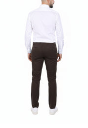 Pantaloni Marrone Borgoni Milano