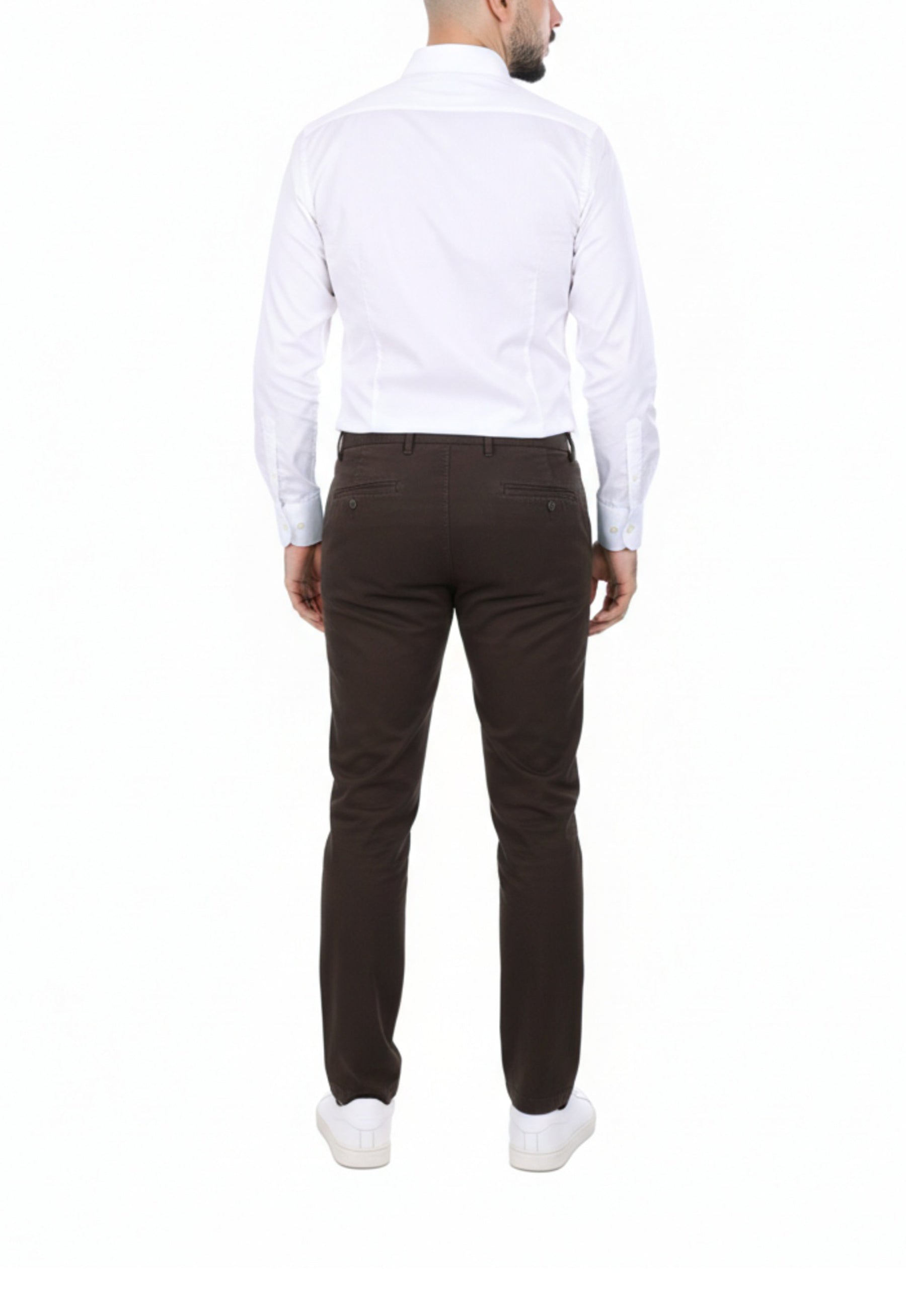 Pantaloni Marrone Borgoni Milano