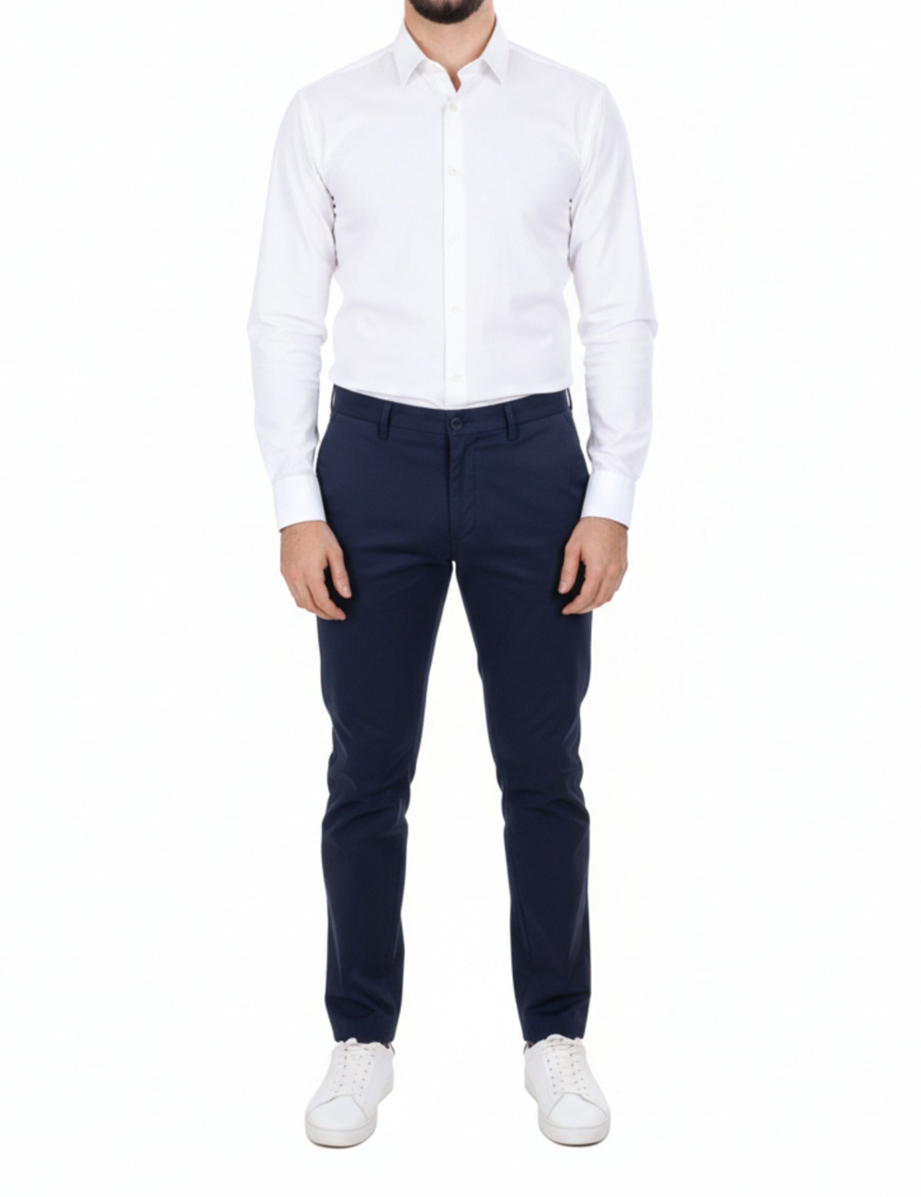 Pantaloni Blu Borgoni Milano