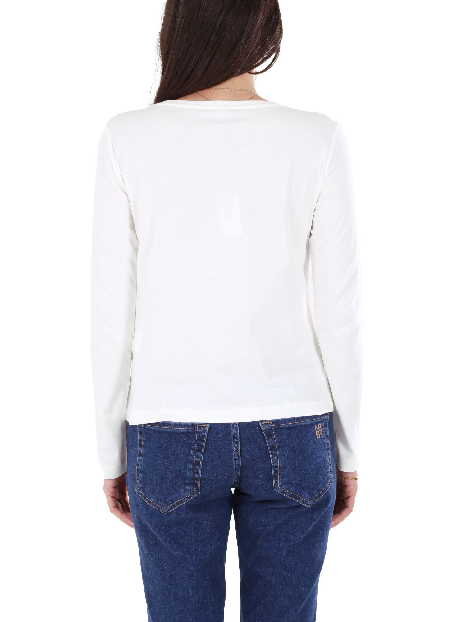 T-shirt Bianco Beige Emme Marella