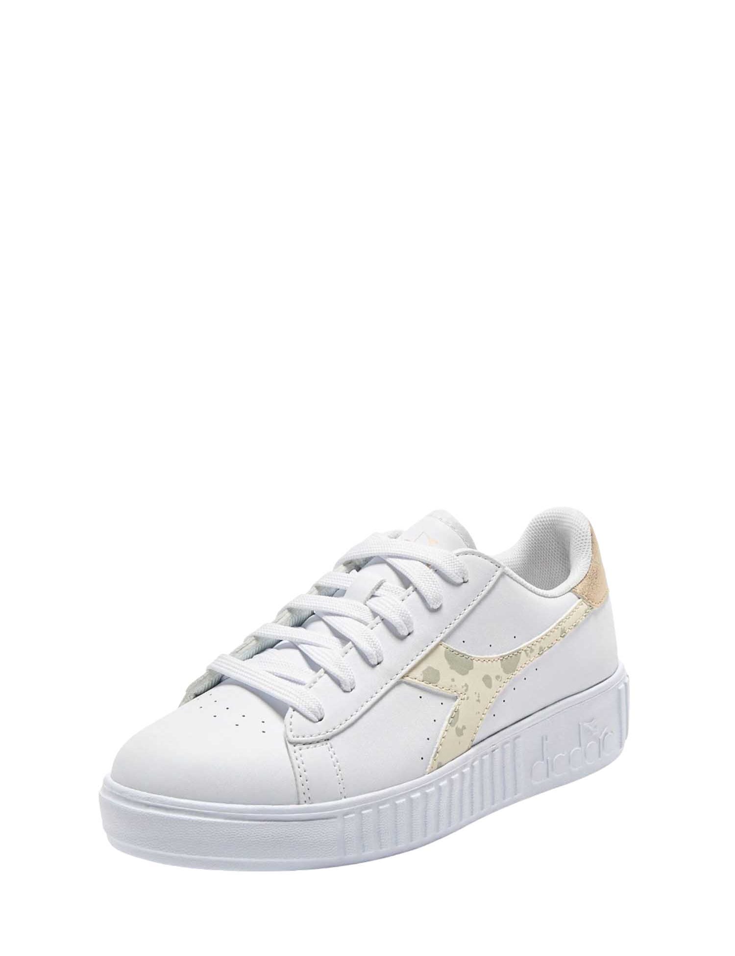 Sneakers Bianco Oro Diadora