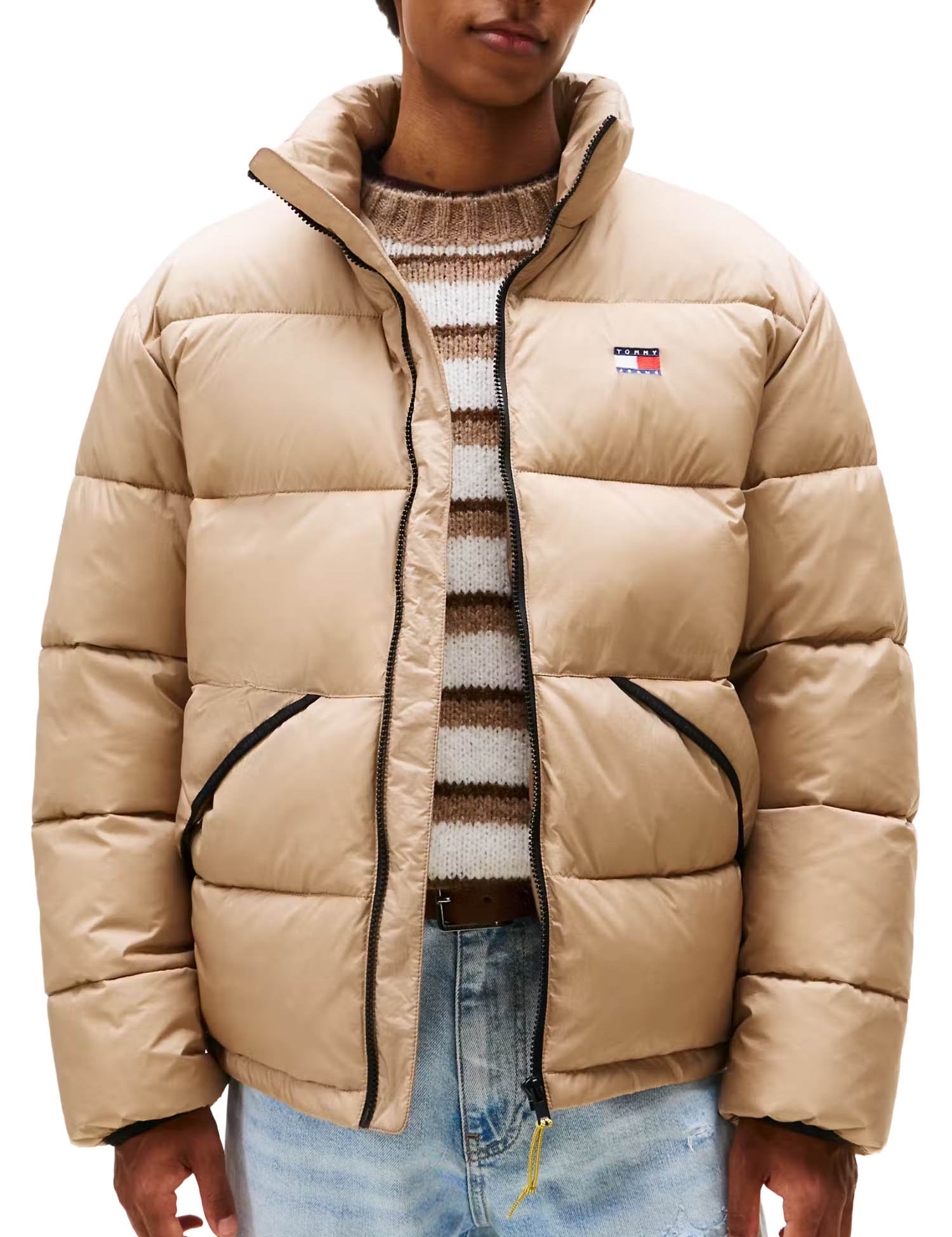 Piumini Beige Tommy Jeans