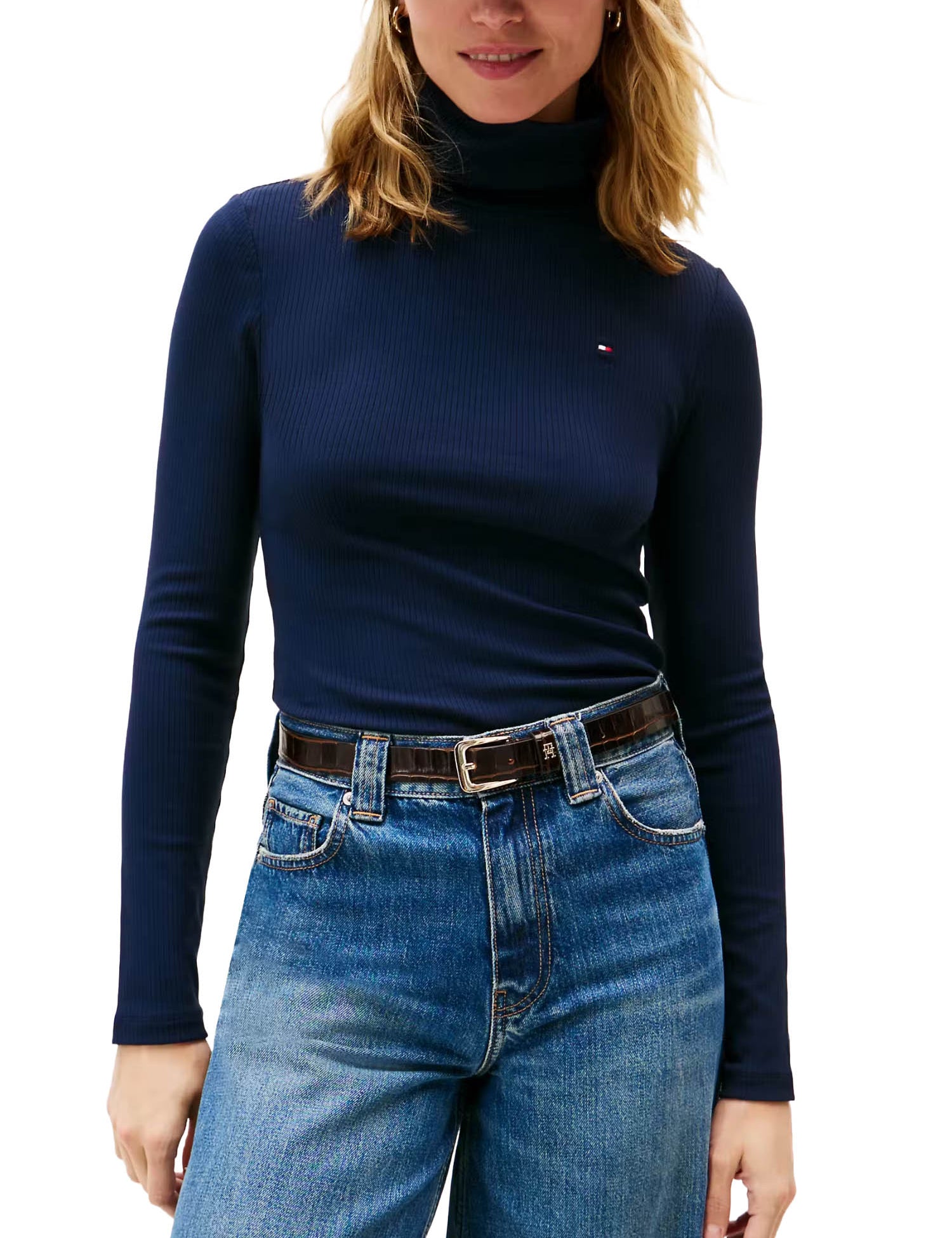 Maglia a collo alto Blu Tommy Hilfiger