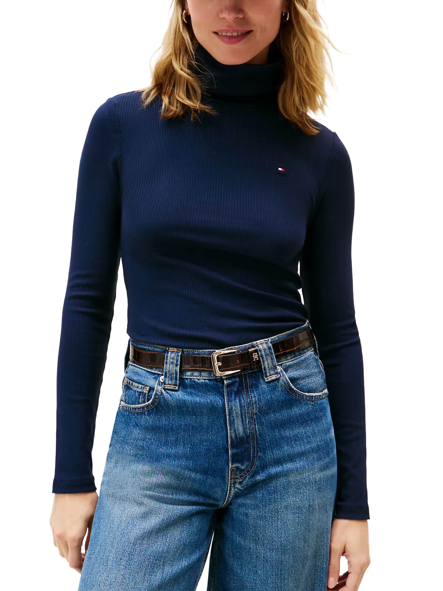 Maglia a collo alto Blu Tommy Hilfiger