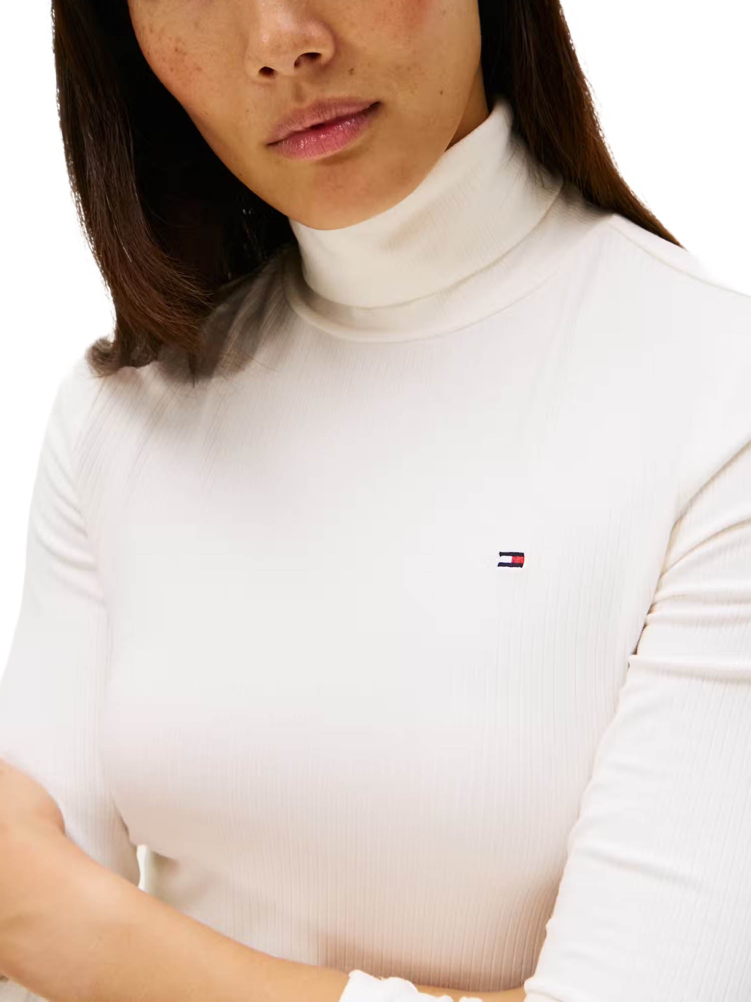 Maglia a collo alto Bianco Tommy Hilfiger