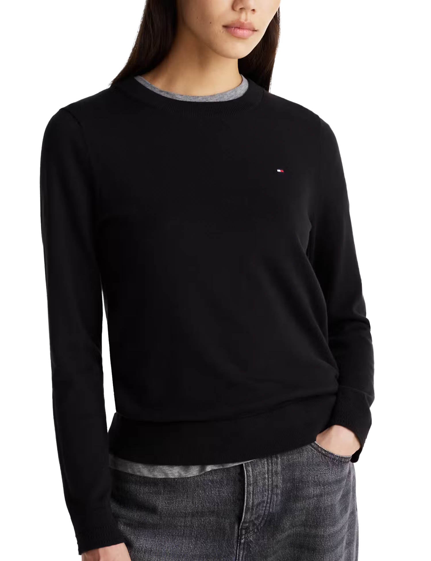 Maglioncini Nero Tommy Hilfiger