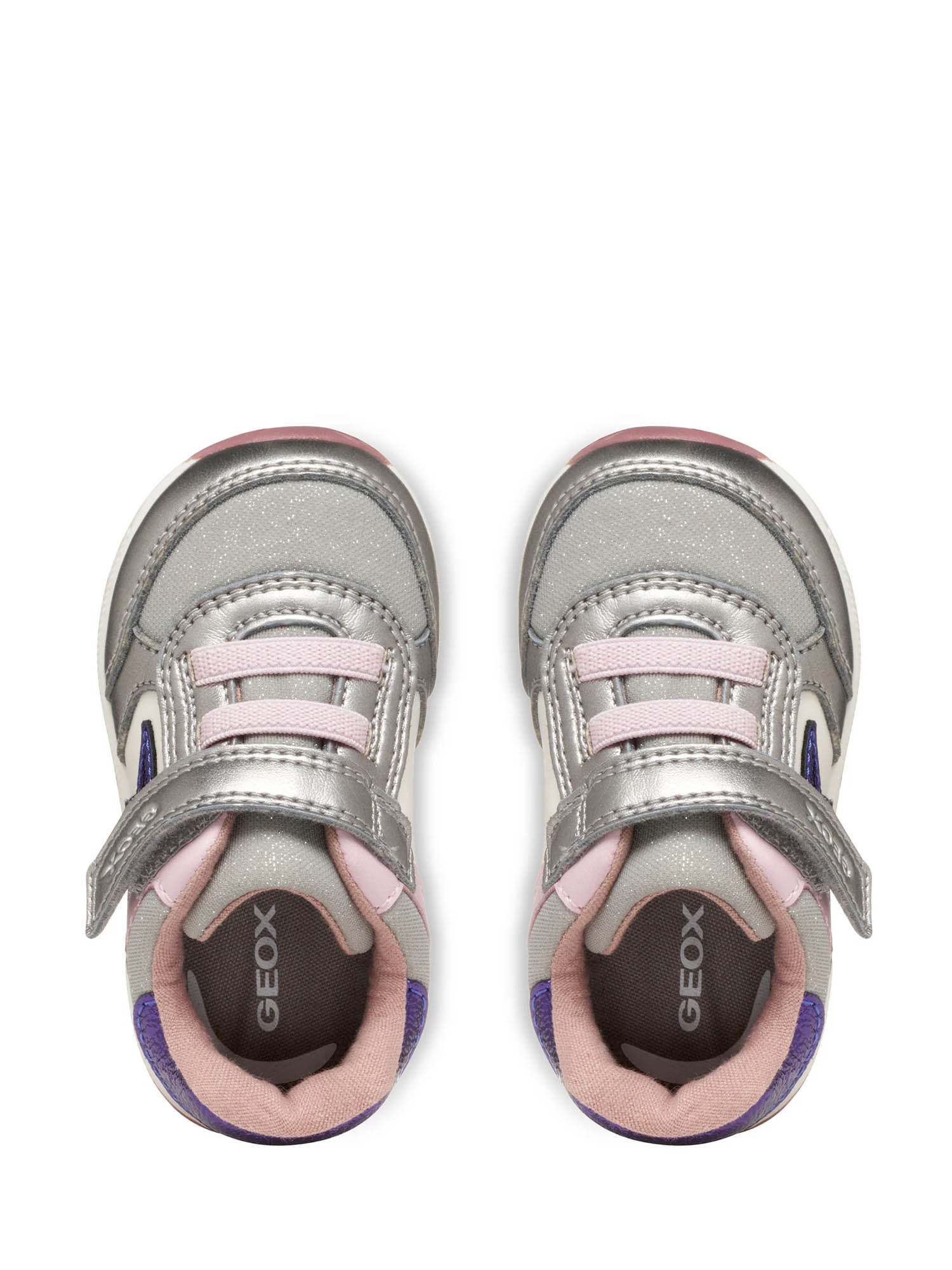 Scarpe con strappi Argentato Geox