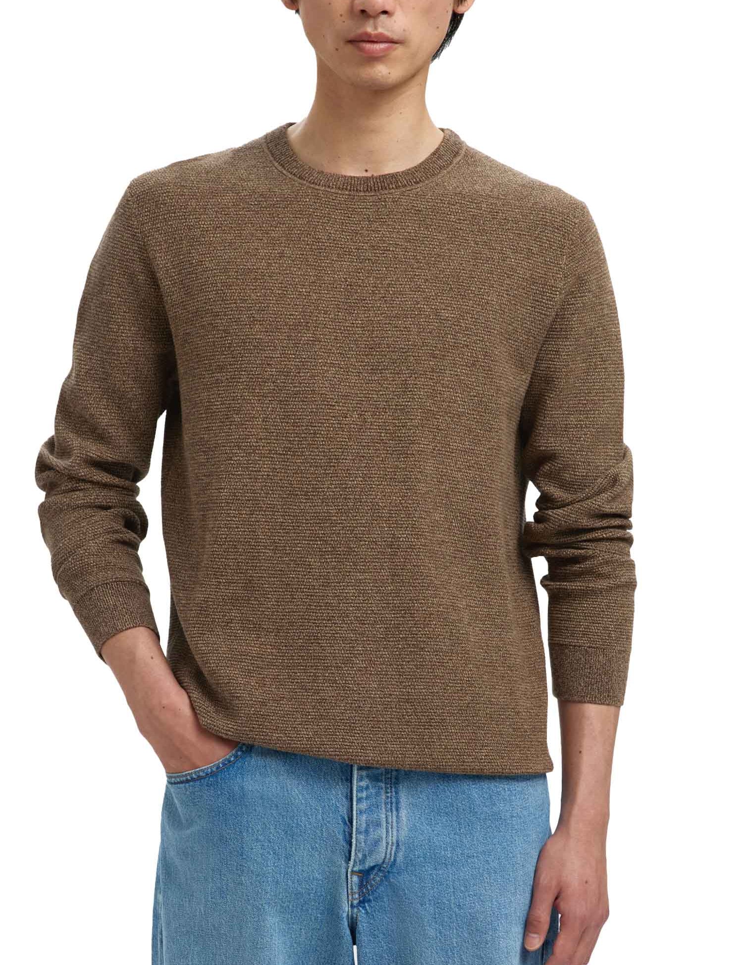 Maglioncini Marrone Selected Homme Black