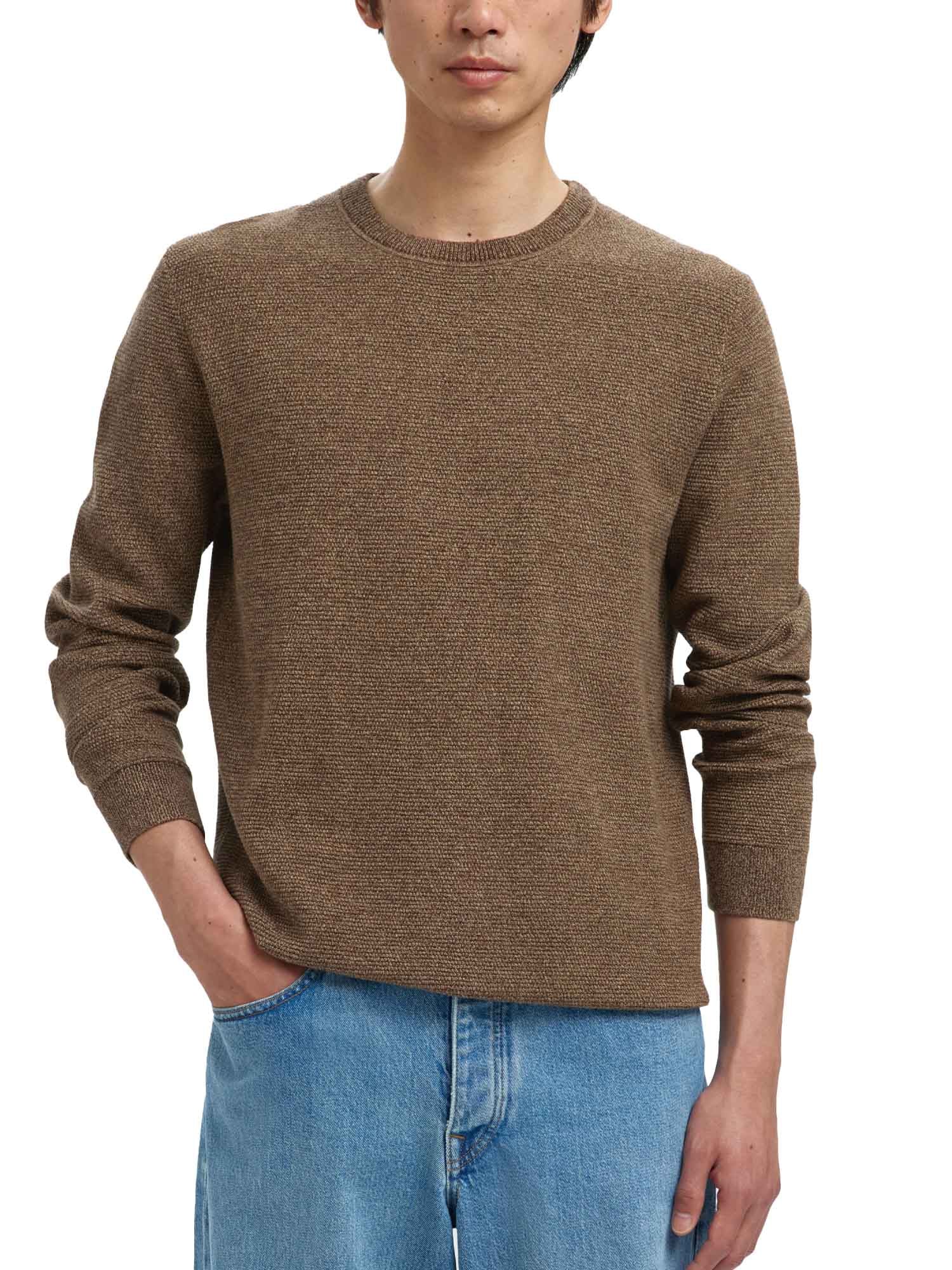 Maglioncini Marrone Selected Homme Black