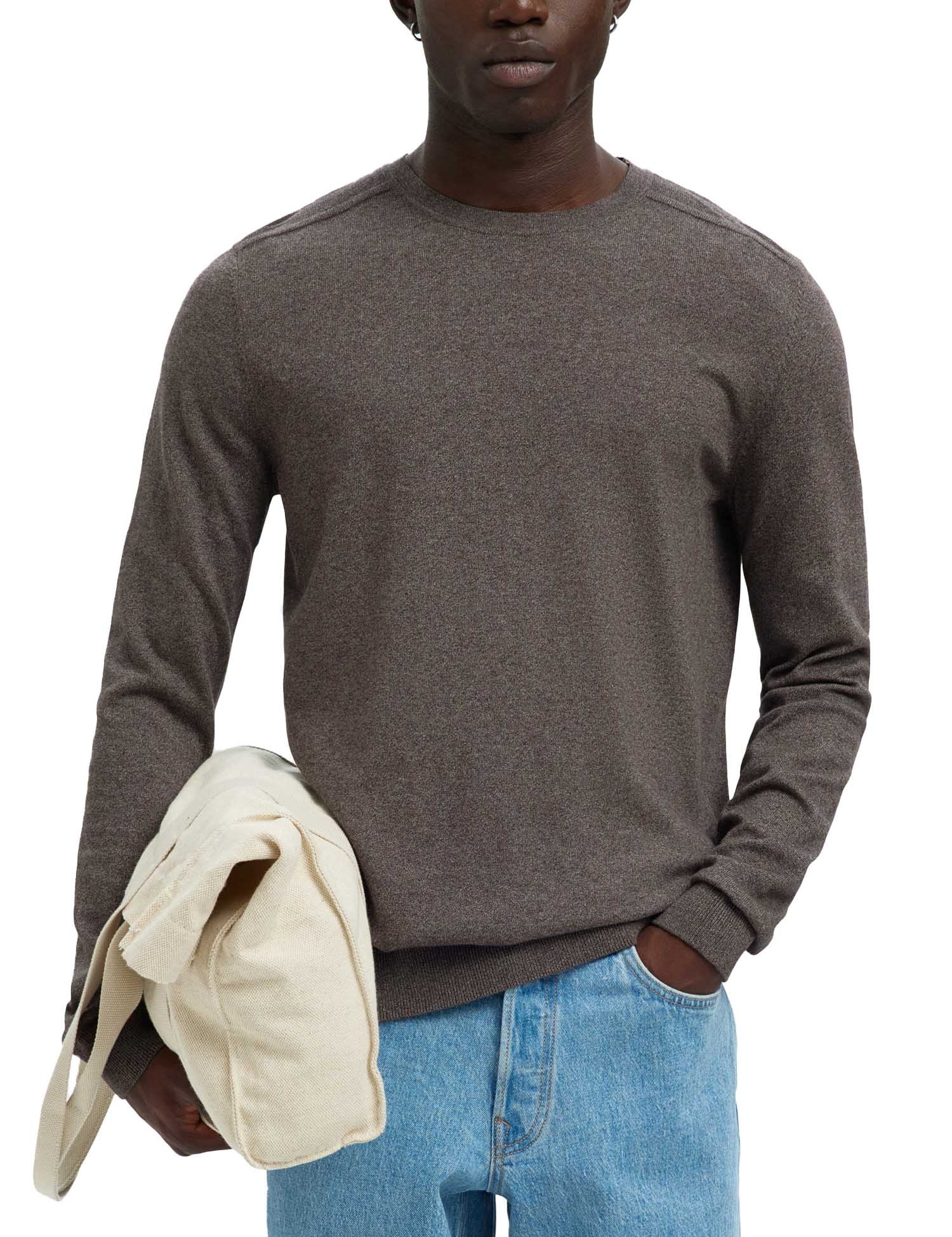 Maglioncini Marrone Selected Homme Black