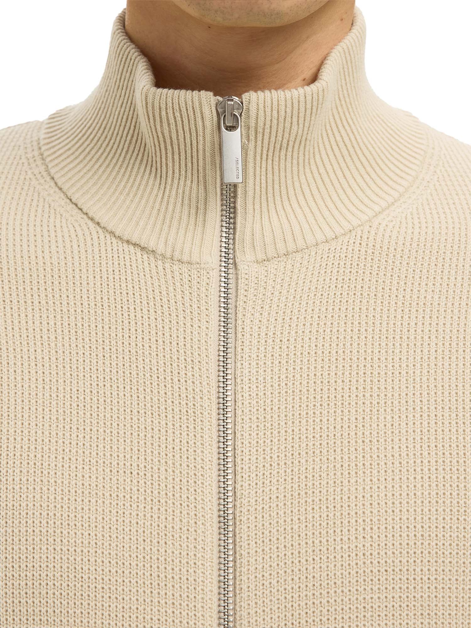 Cardigan Beige Selected Homme Black